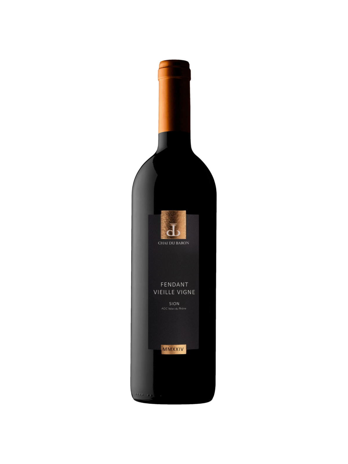 Bouteille Fendant Vieille Vigne de Sion Vin Blanc Cave Chai du Baron