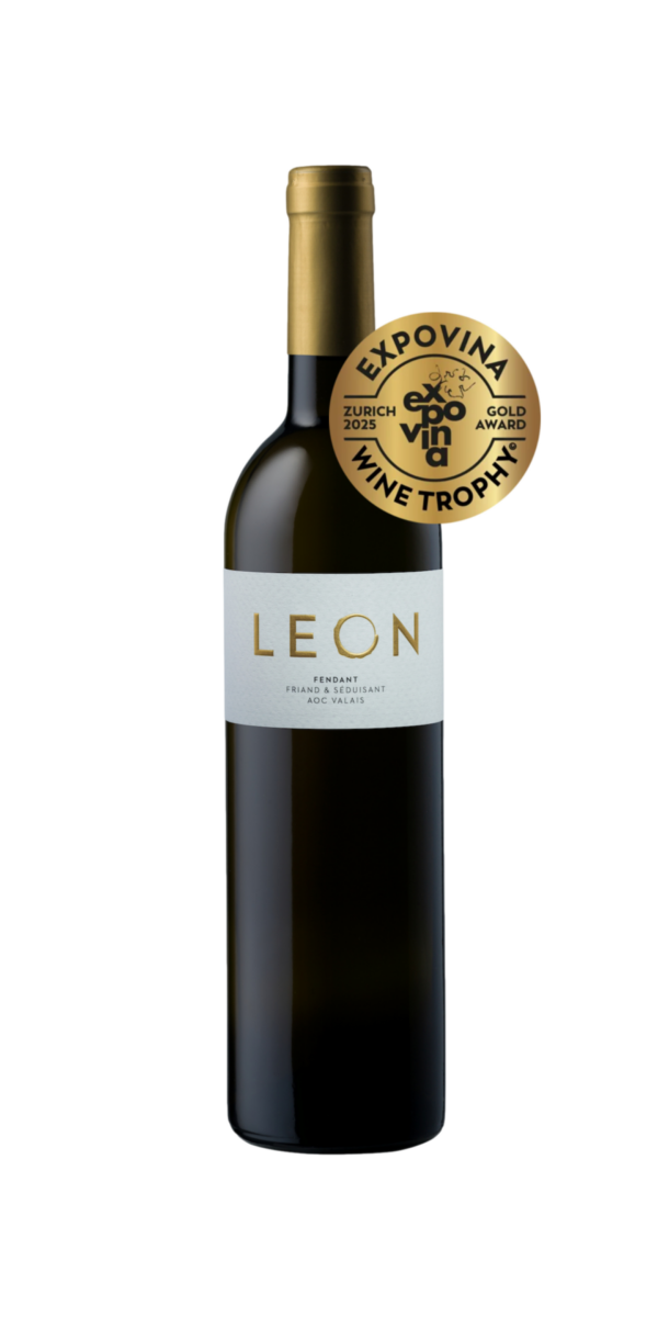 Bouteille Fendant Leon Or ExpoVina Vin Blanc Cave Chai du Baron