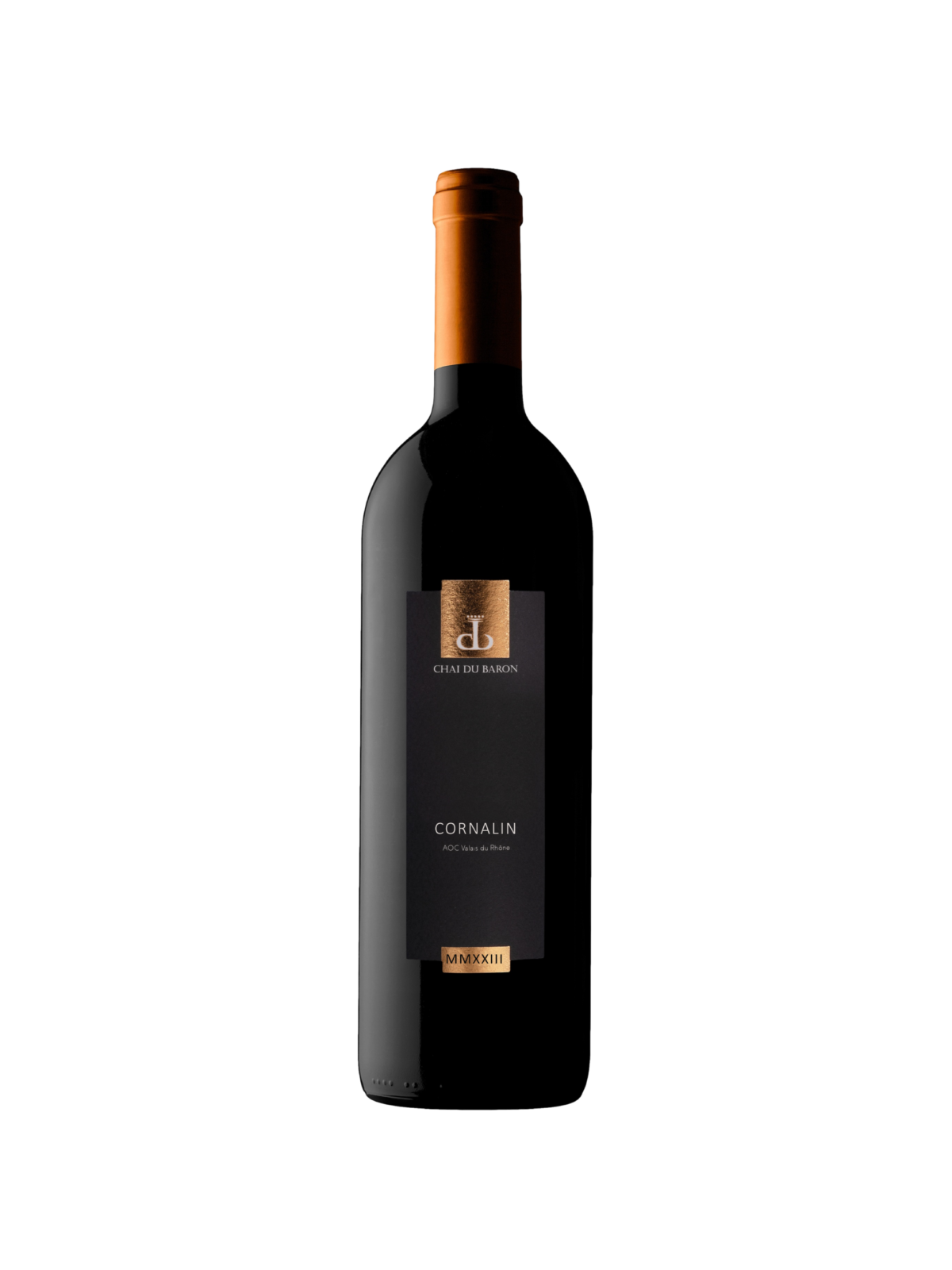Flasche Cornalin Rotwein Cave Chai du Baron