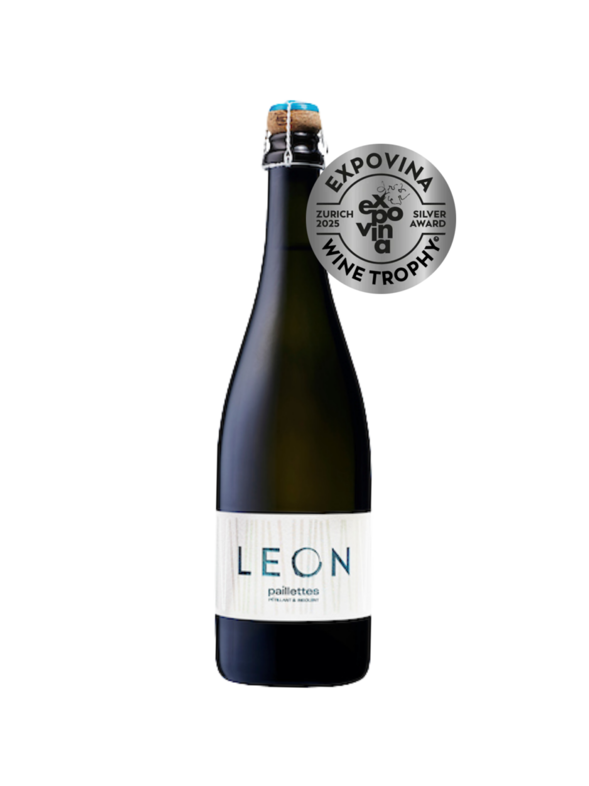 Bouteille Mousseux Leon Vin Blanc Fendant Heida Cave Chai du Baron argent Expovina