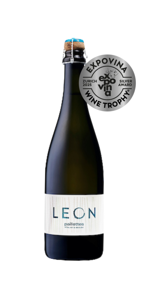 Bouteille Mousseux Leon Vin Blanc Fendant Heida Cave Chai du Baron argent Expovina