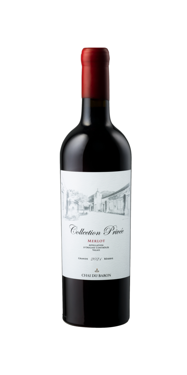 Flasche Collection Privée Merlot Vin Rouge Cave Chai du Baron