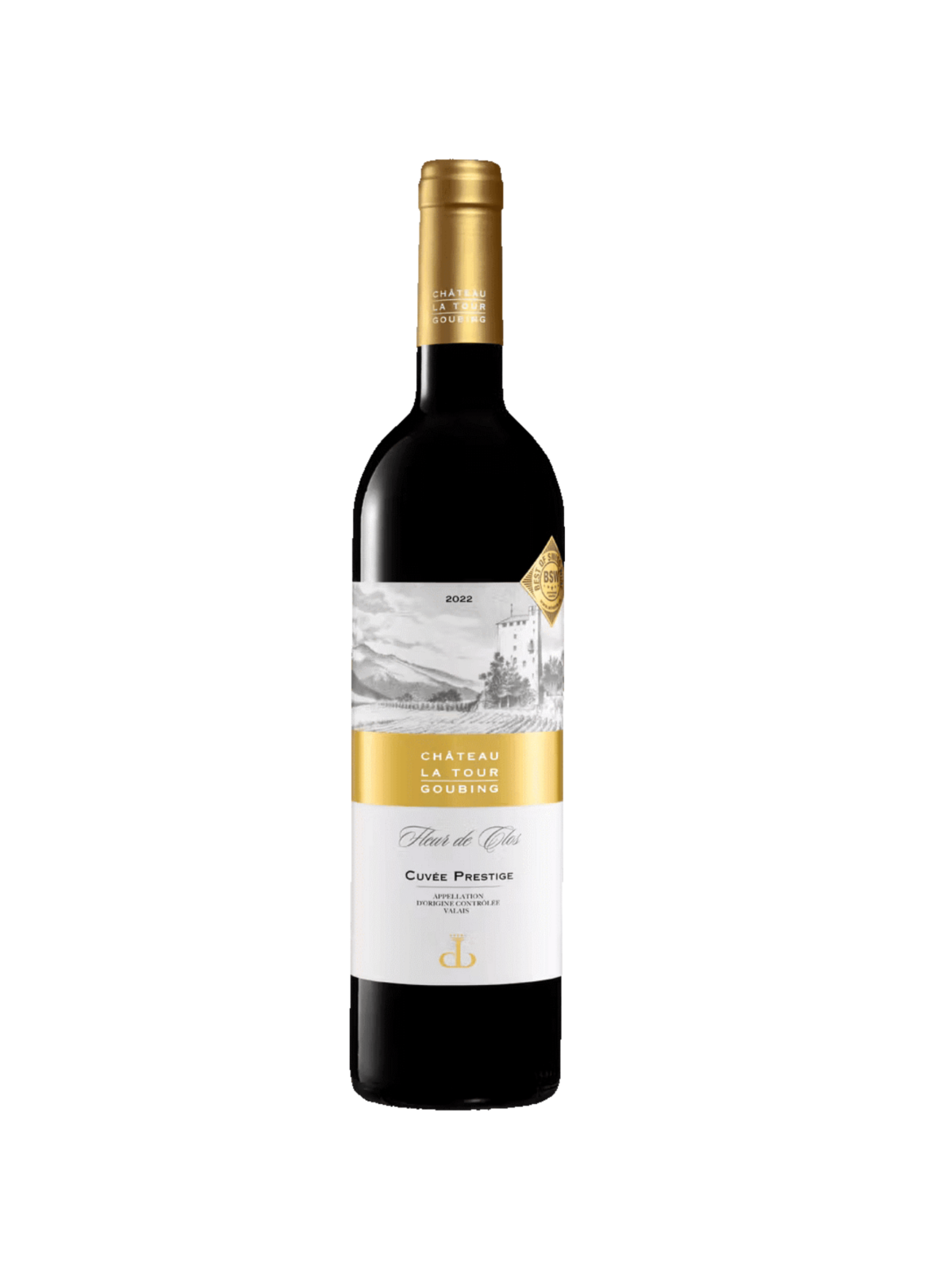 Bouteille Cuvée Prestige La Tour de Goubin Pinot Noir Merlot Cabernet Vin Rouge Cave Chai du Baron