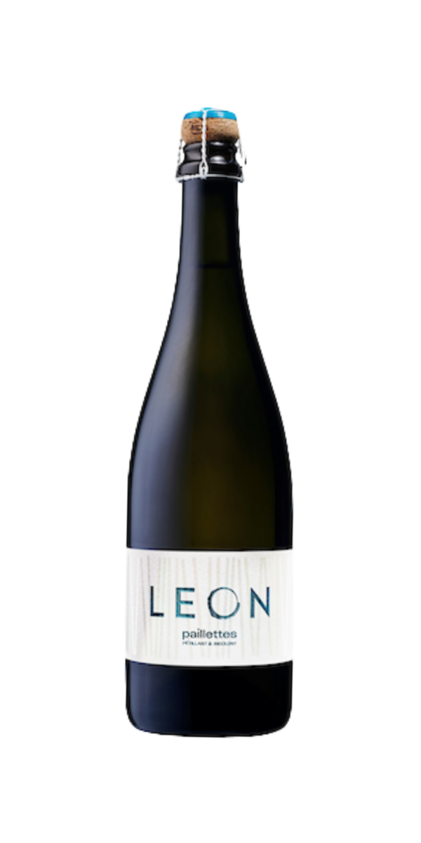 Flasche Mousseux Leon Vin Blanc Fendant Heida Cave Chai du Baron