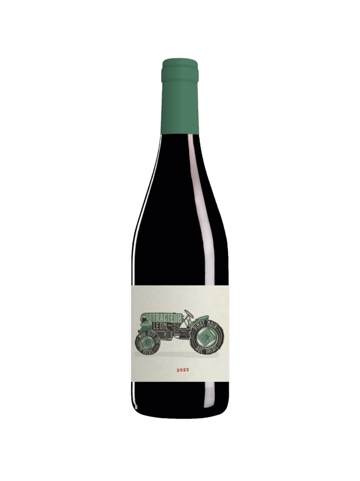 Bouteille Pinot Noir Tracteur Leon Vin Rouge Cave Chai du Baron