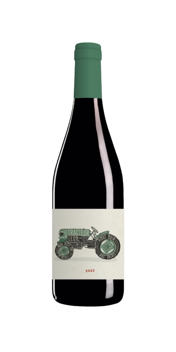 Bouteille Pinot Noir Tracteur Leon Vin Rouge Cave Chai du Baron